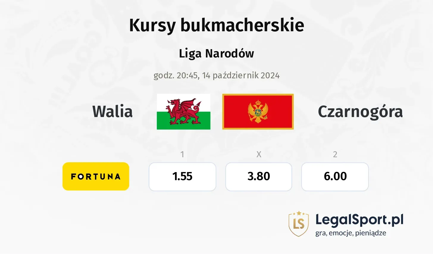 Walia - Czarnogóra promocje bonusy na mecz