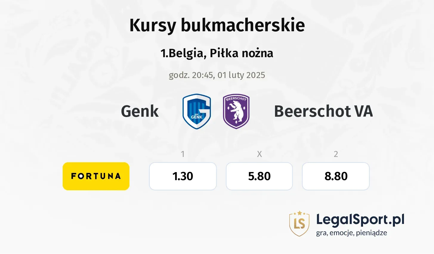 Genk - Beerschot VA promocje bonusy na mecz