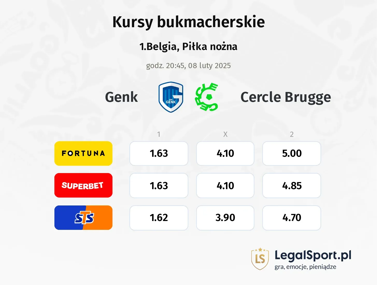 Genk - Cercle Brugge promocje bonusy na mecz