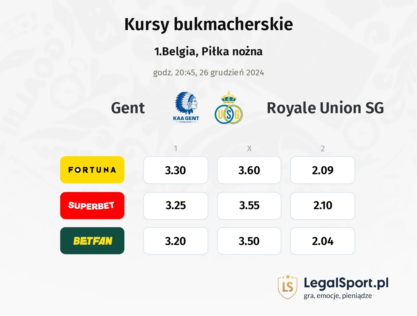 Gent - Royale Union SG promocje bonusy na mecz