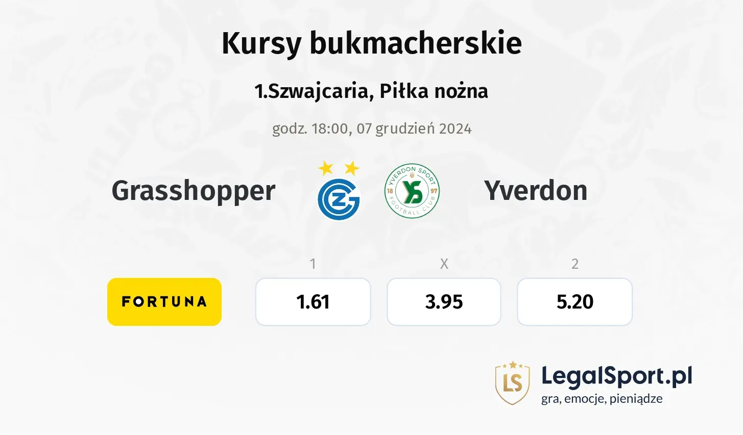 Grasshopper - Yverdon promocje bonusy na mecz