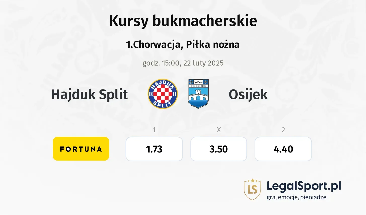 Hajduk Split - Osijek promocje bonusy na mecz