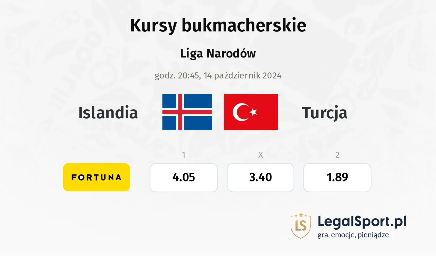 Islandia - Turcja promocje bonusy na mecz