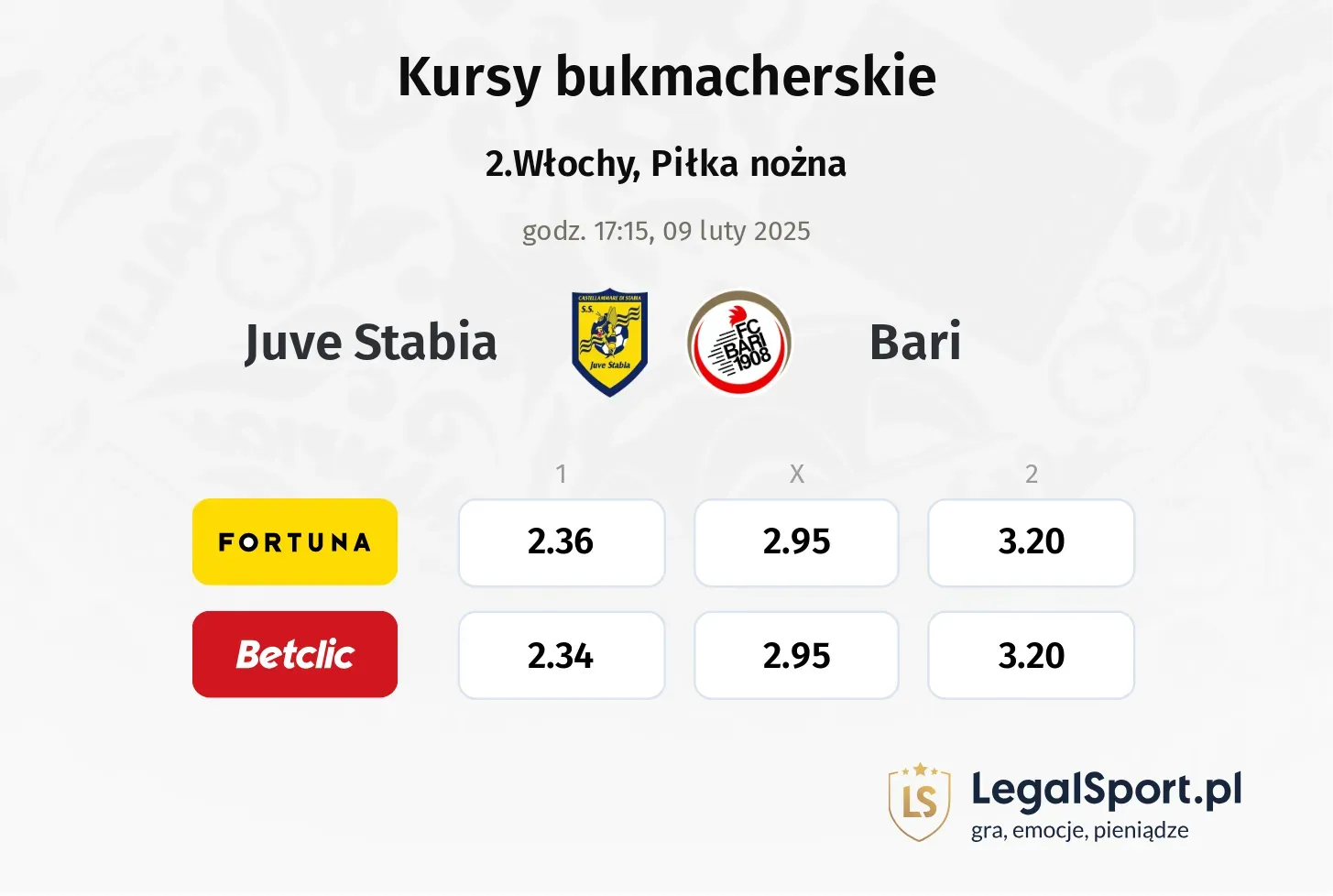 Juve Stabia - Bari promocje bonusy na mecz