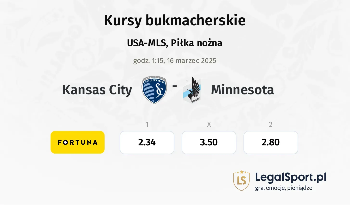 Kansas City - Minnesota promocje bonusy na mecz