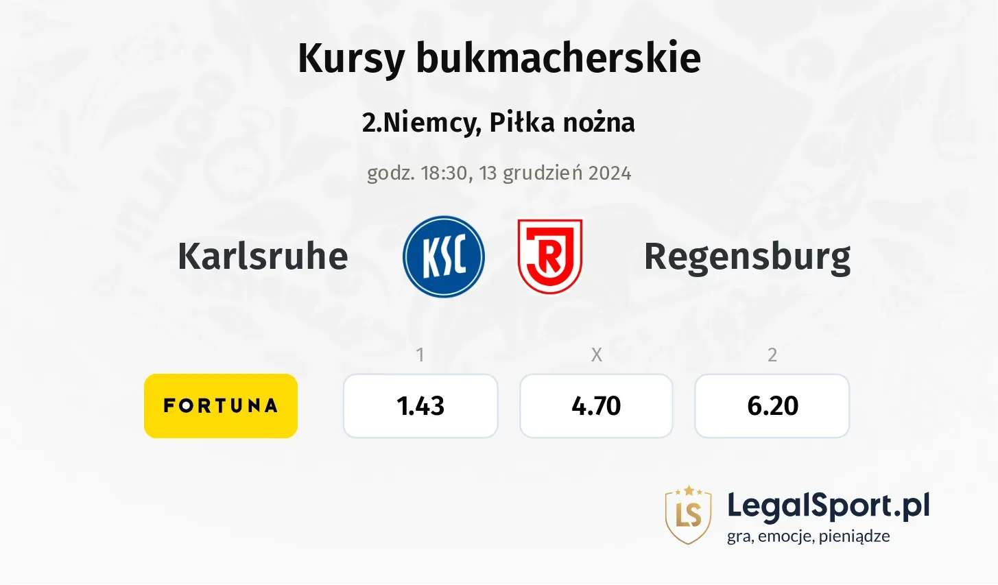 Karlsruhe - Regensburg promocje bonusy na mecz