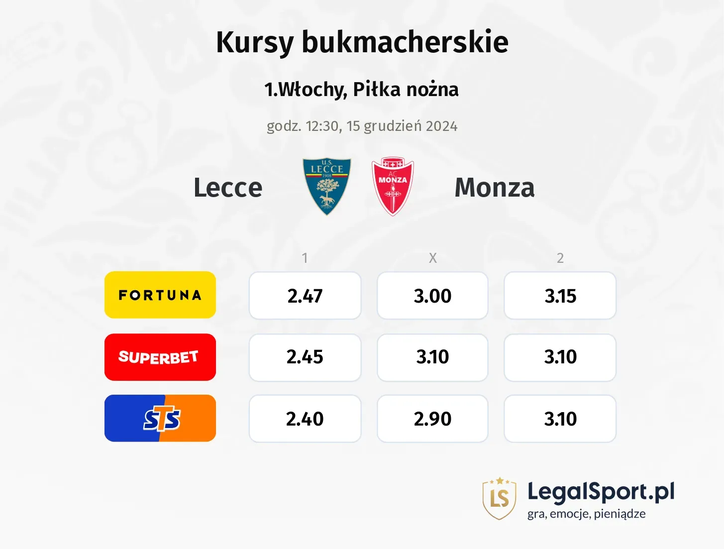 Lecce - Monza promocje bonusy na mecz