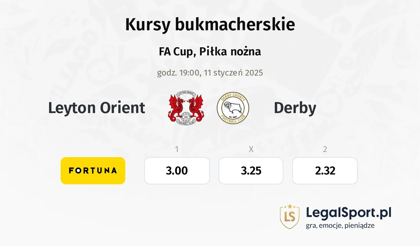 Leyton Orient - Derby promocje bonusy na mecz