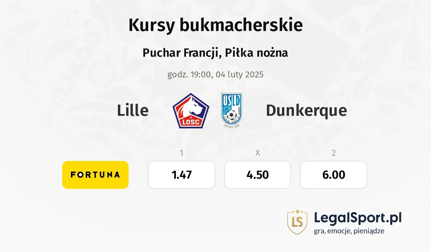 Lille - Dunkerque promocje bonusy na mecz