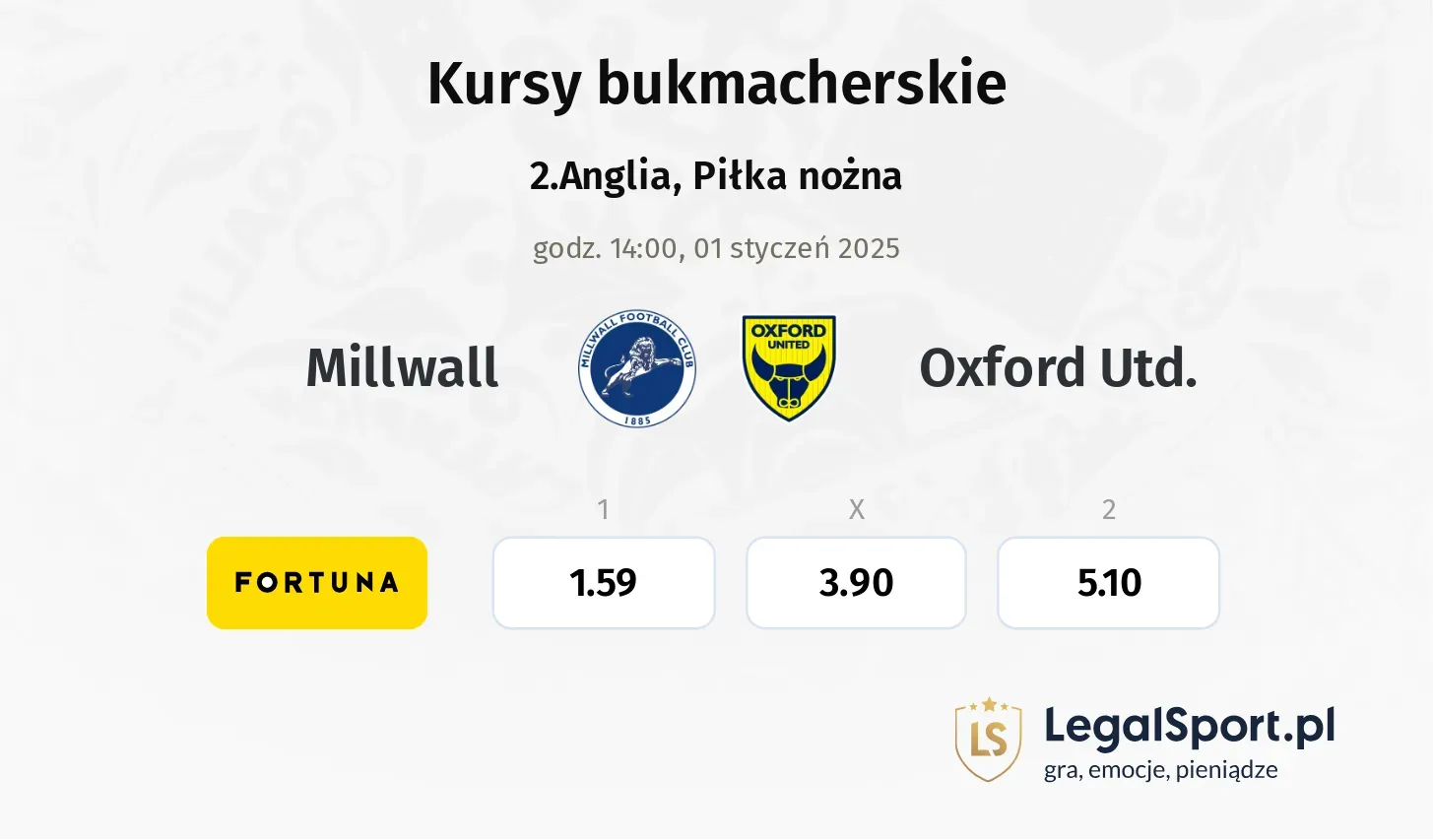 Millwall - Oxford Utd. promocje bonusy na mecz