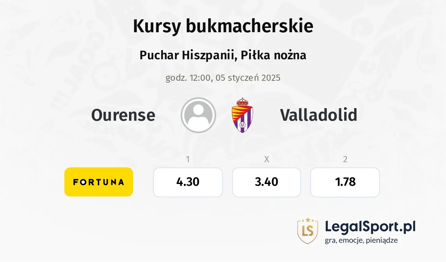 Ourense - Valladolid promocje bonusy na mecz