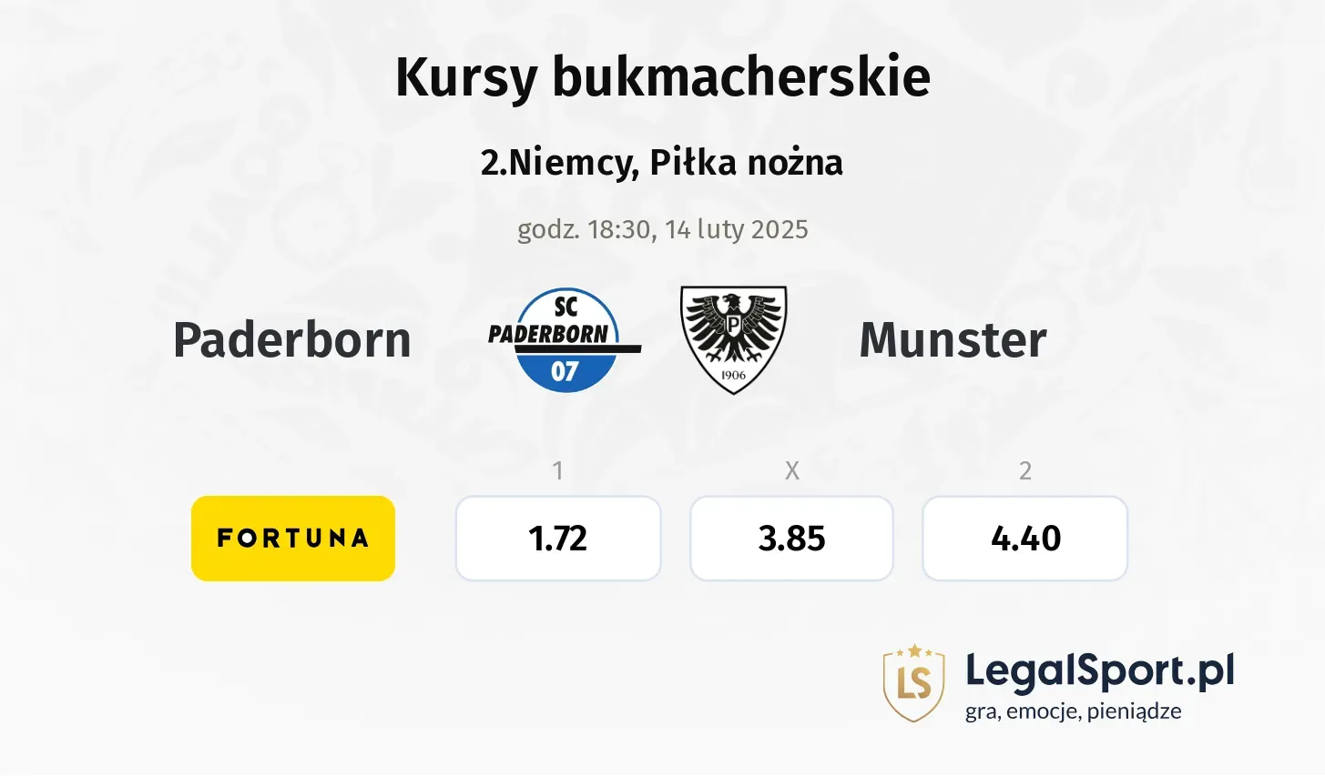 Paderborn - Munster promocje bonusy na mecz