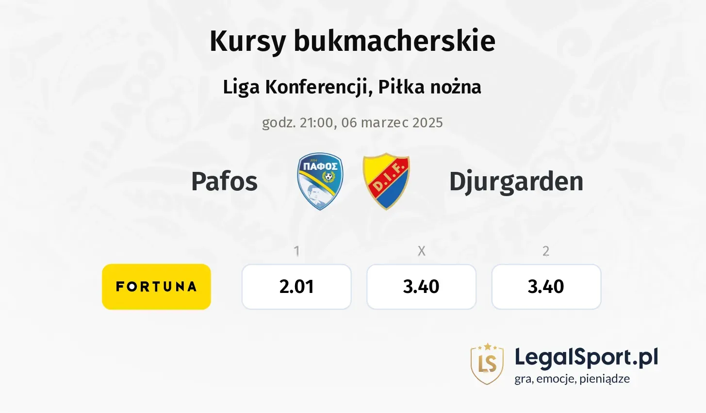 Pafos - Djurgarden promocje bonusy na mecz