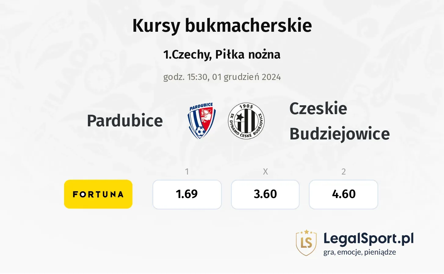 Pardubice - Czeskie Budziejowice promocje bonusy na mecz