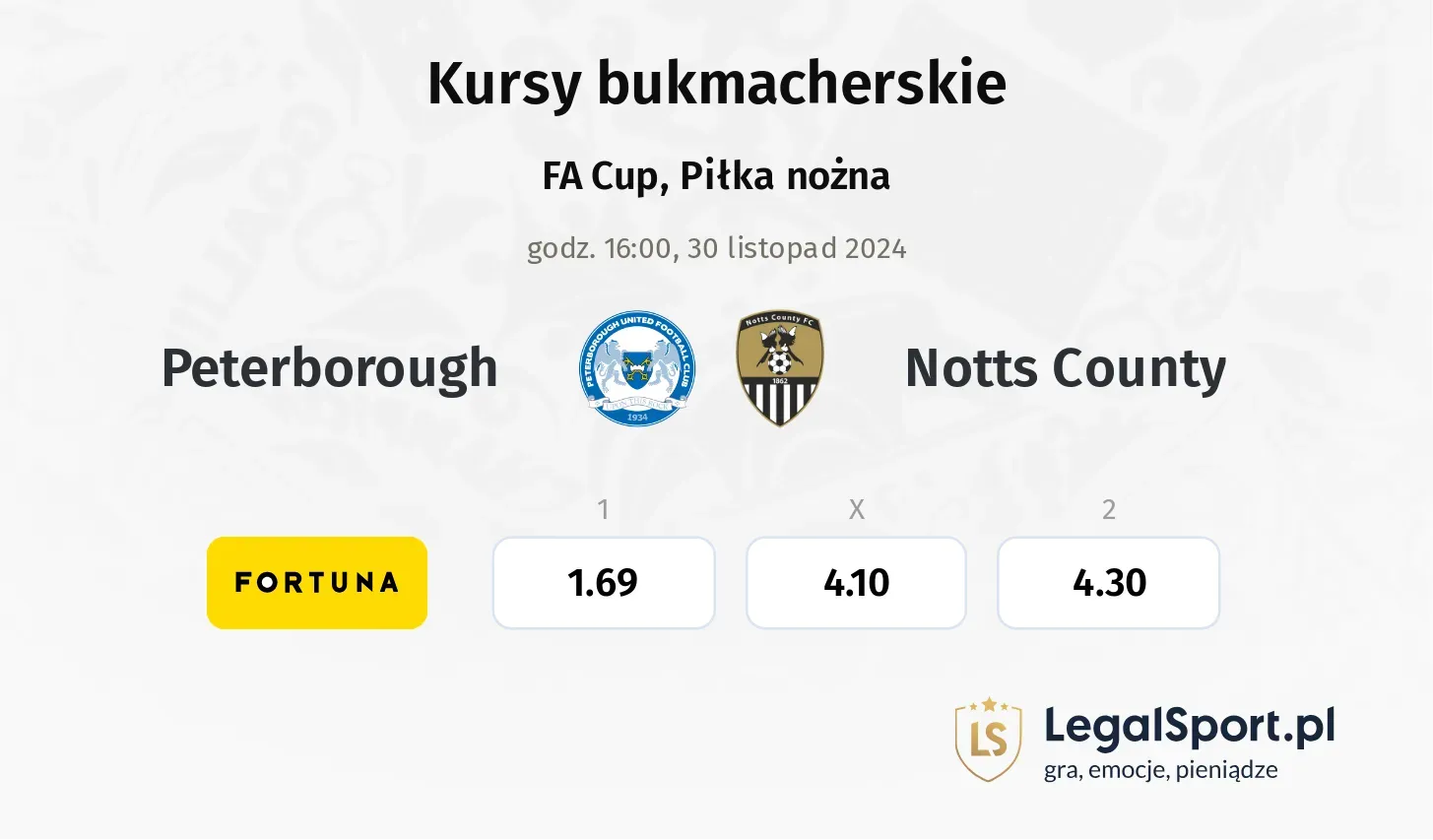 Peterborough - Notts County promocje bonusy na mecz