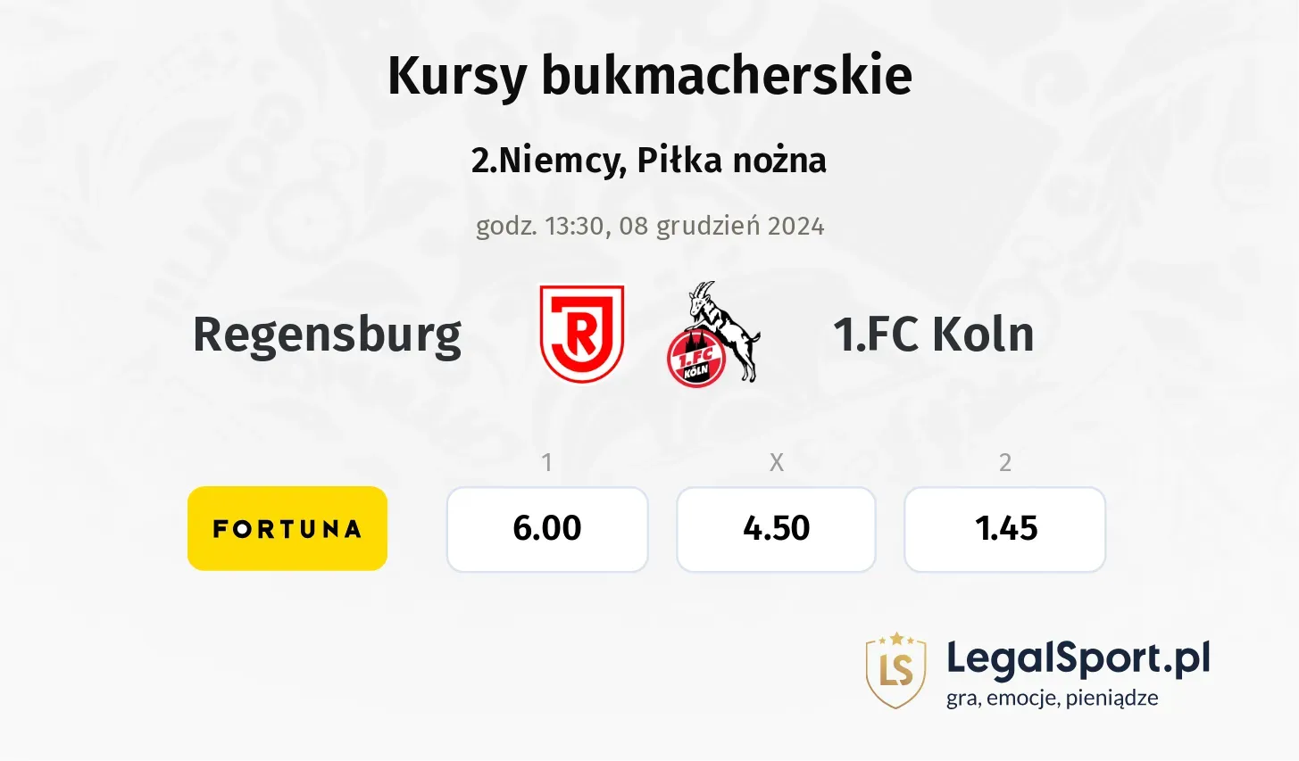 Regensburg - 1.FC Koln promocje bonusy na mecz