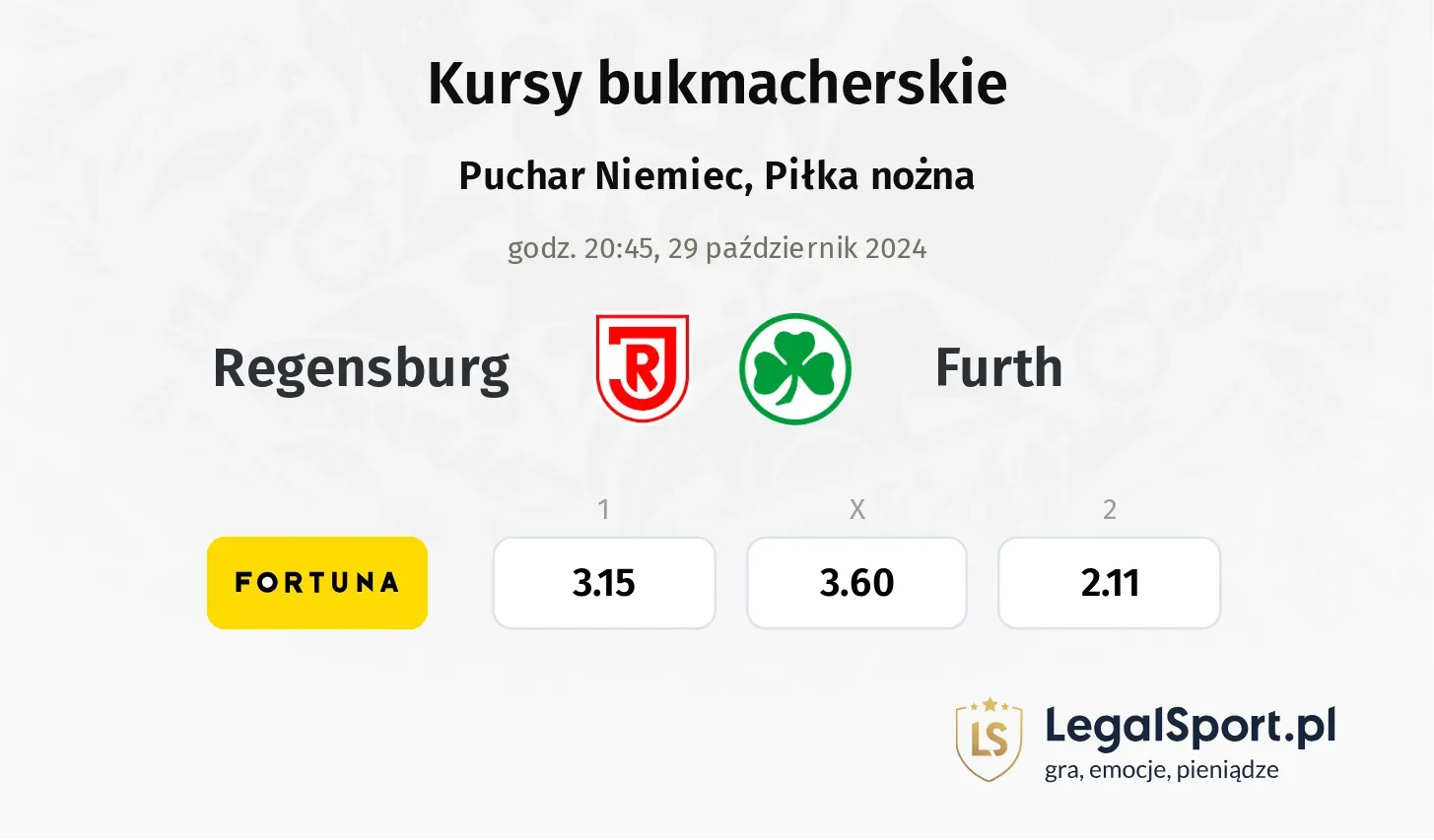 Regensburg - Furth promocje bonusy na mecz