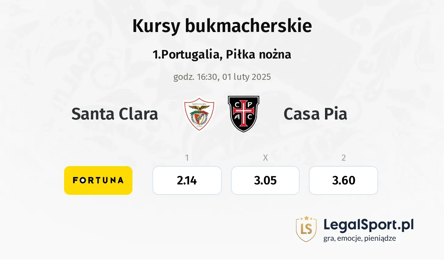 Santa Clara - Casa Pia promocje bonusy na mecz