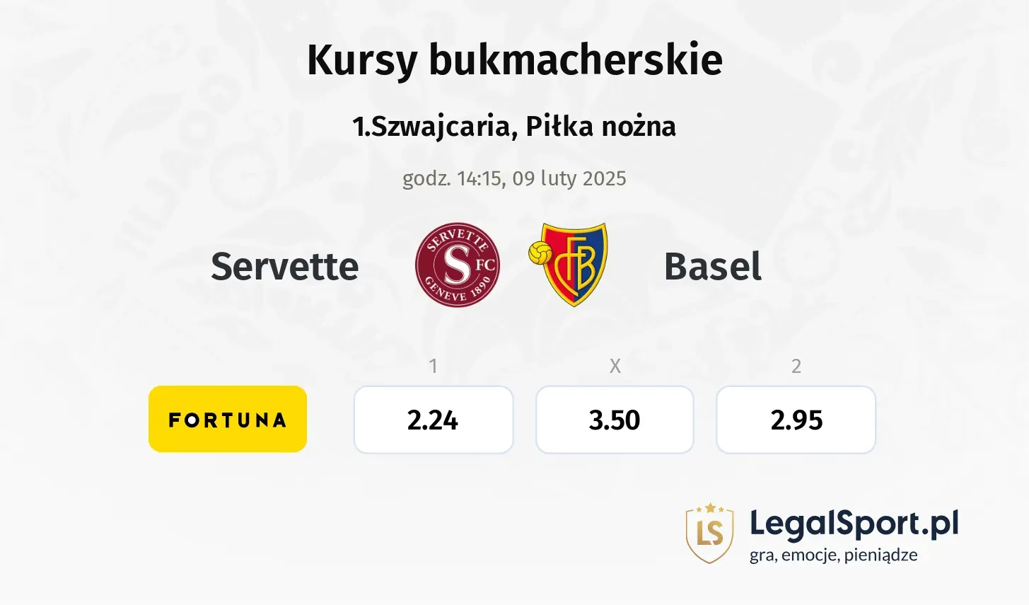 Servette - Basel promocje bonusy na mecz