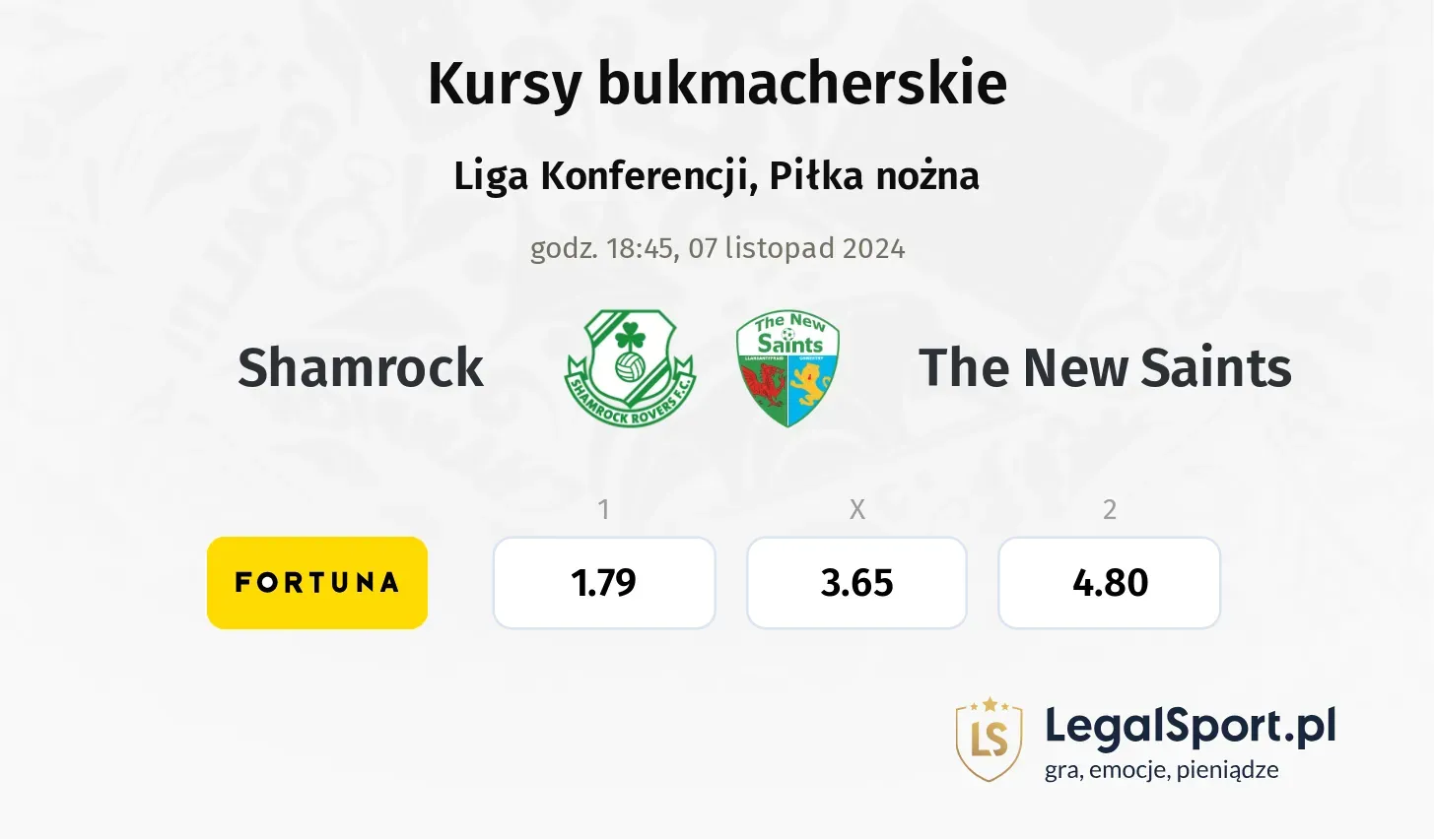 Shamrock - The New Saints promocje bonusy na mecz