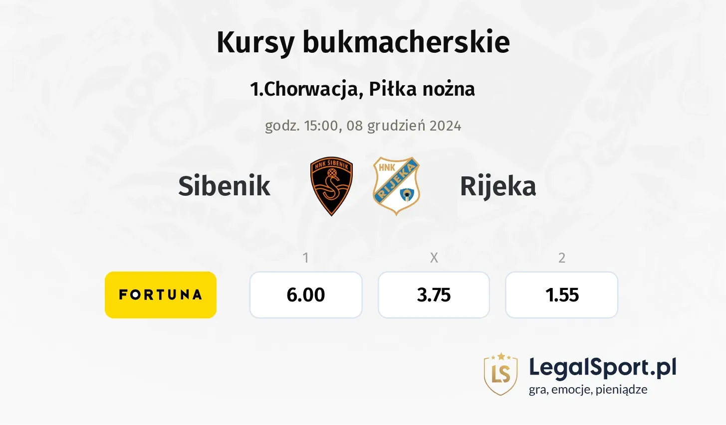 Sibenik - Rijeka promocje bonusy na mecz