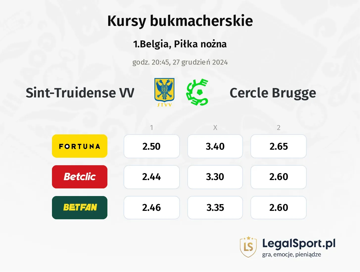 Sint-Truidense VV - Cercle Brugge promocje bonusy na mecz