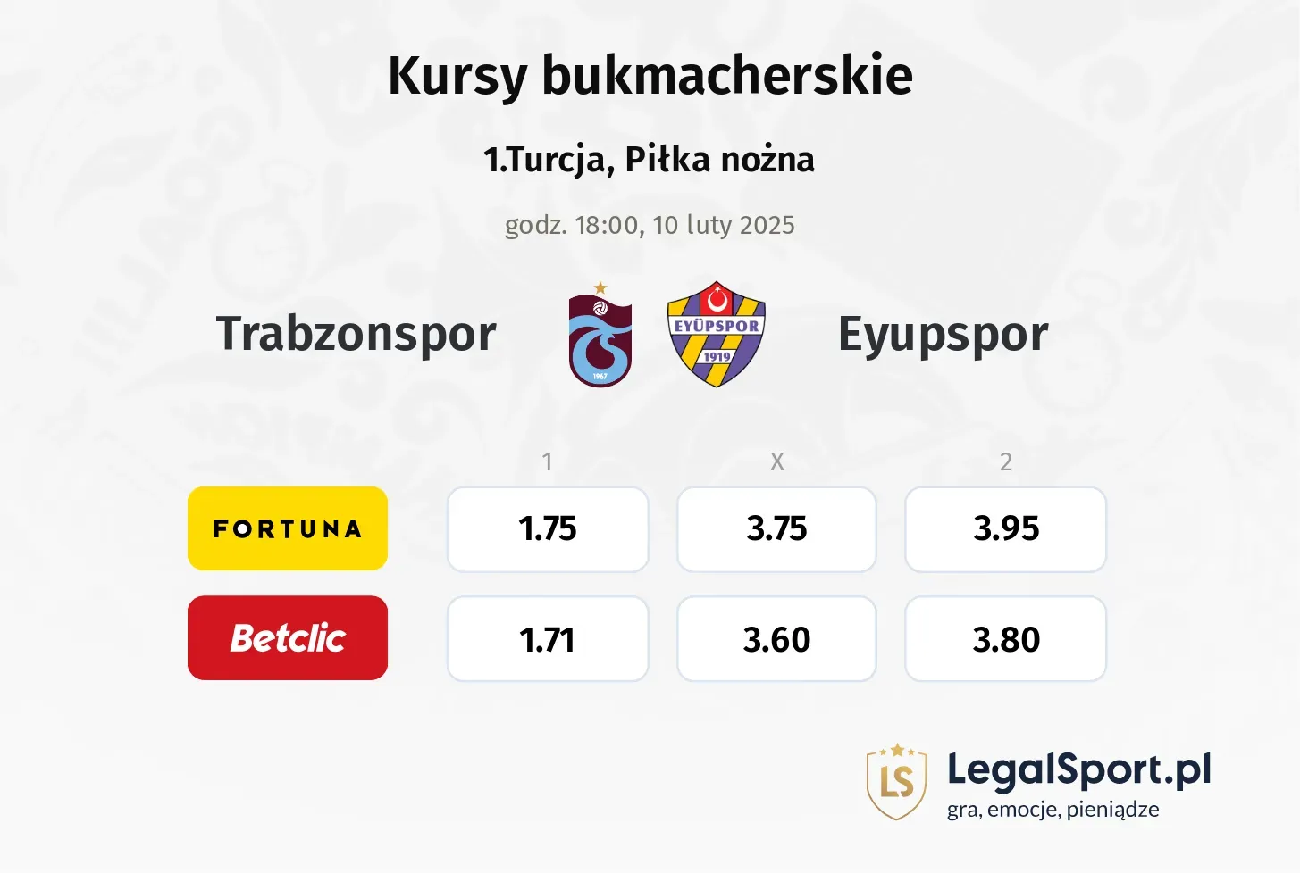 Trabzonspor - Eyupspor promocje bonusy na mecz