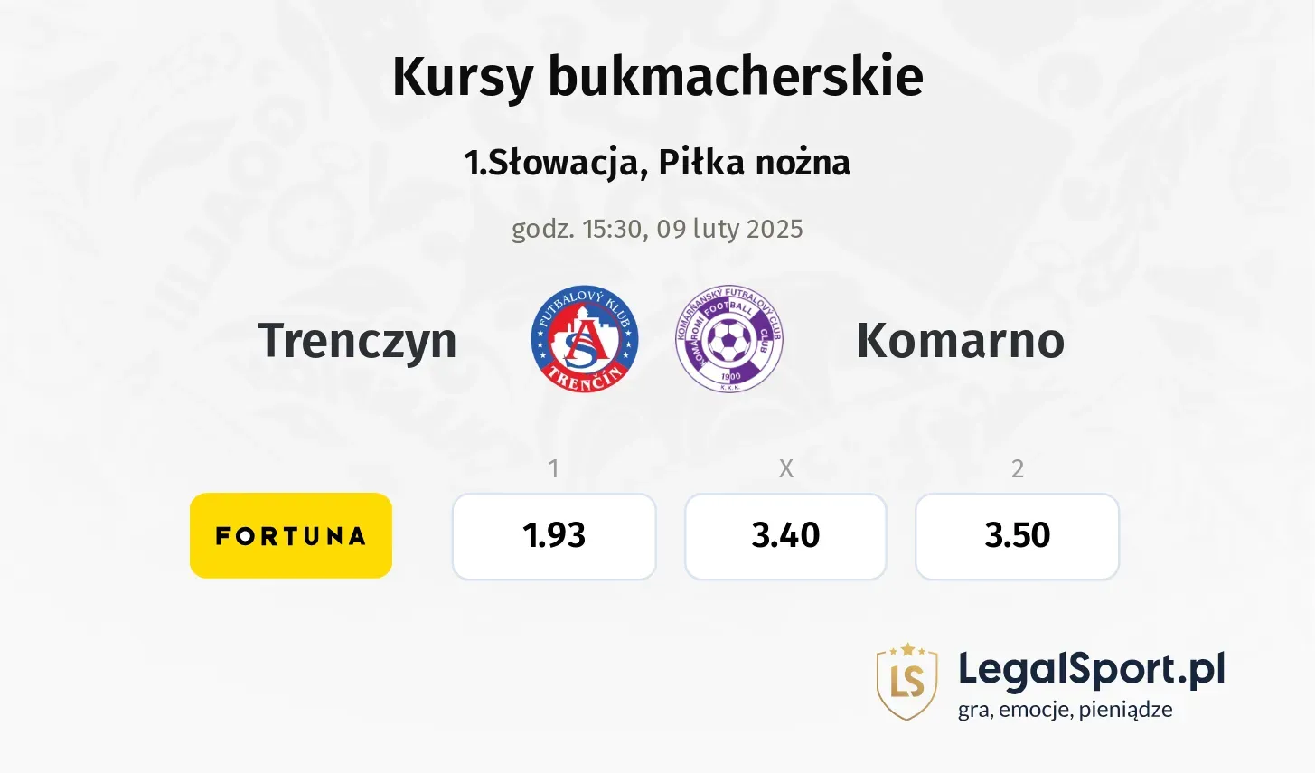 Trenczyn - Komarno promocje bonusy na mecz