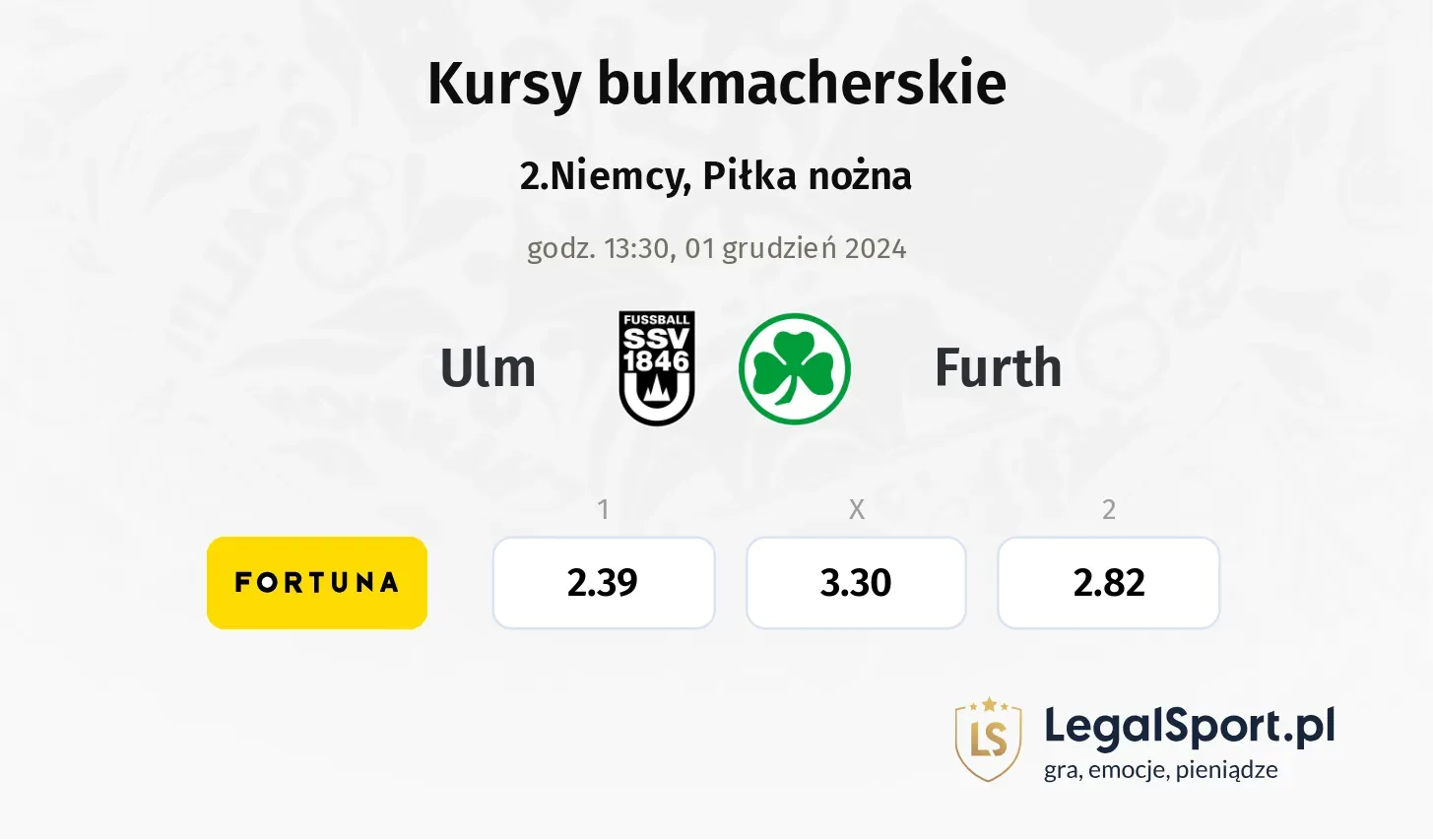 Ulm - Furth promocje bonusy na mecz