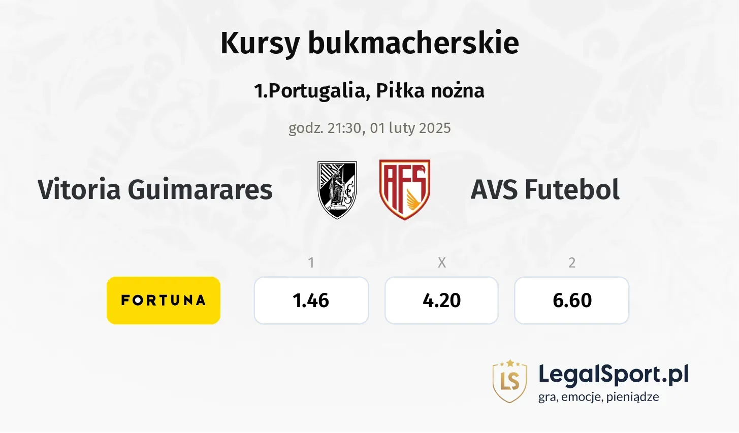 Vitoria Guimarares - AVS Futebol promocje bonusy na mecz