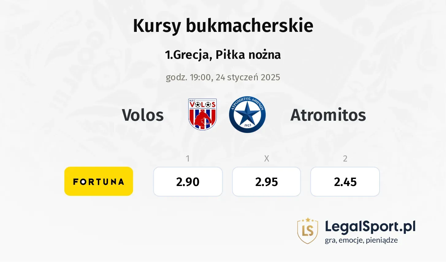 Volos - Atromitos promocje bonusy na mecz