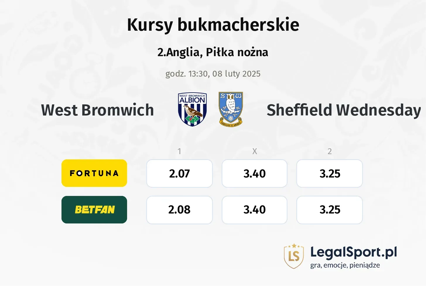 West Bromwich - Sheffield Wednesday promocje bonusy na mecz