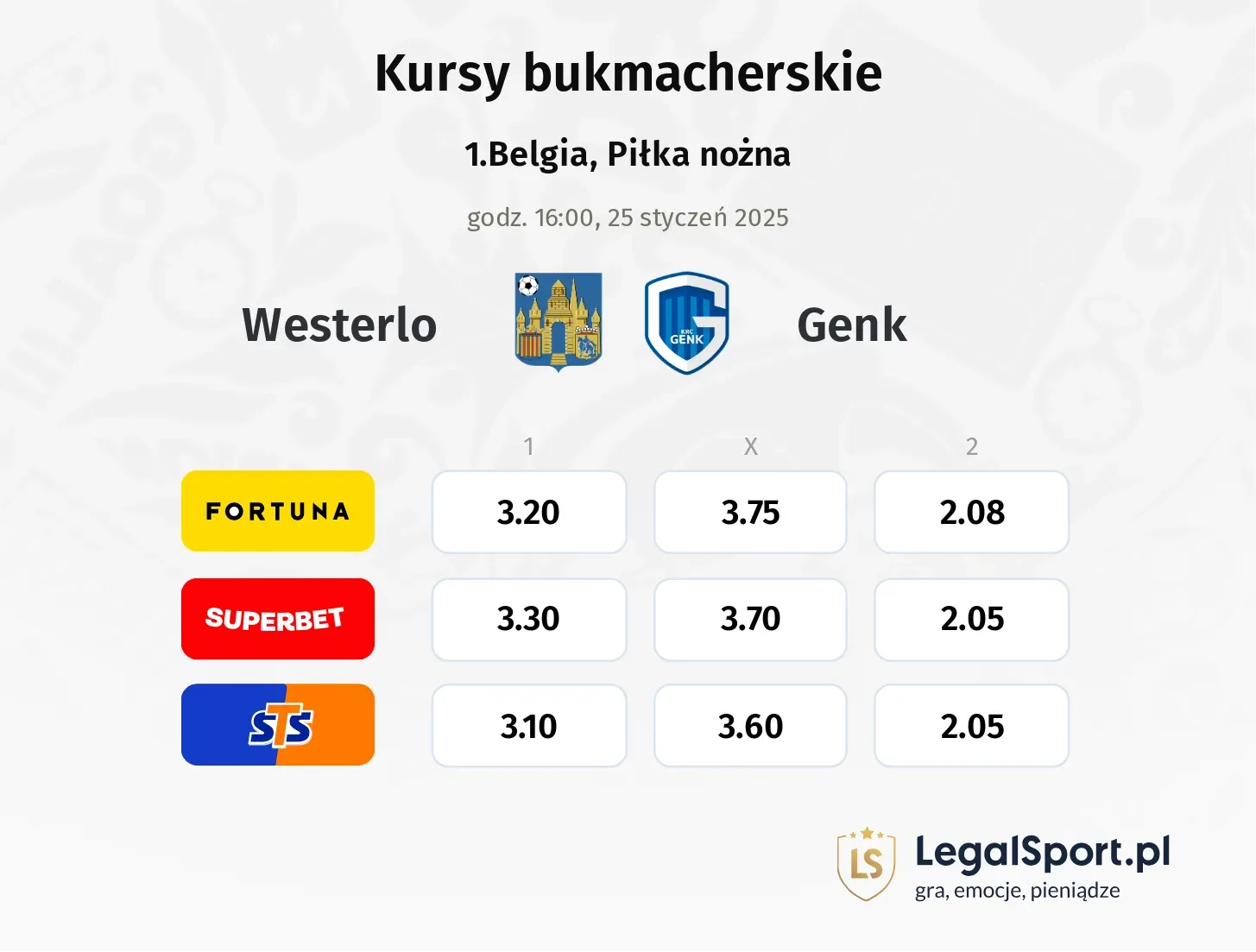 Westerlo - Genk promocje bonusy na mecz