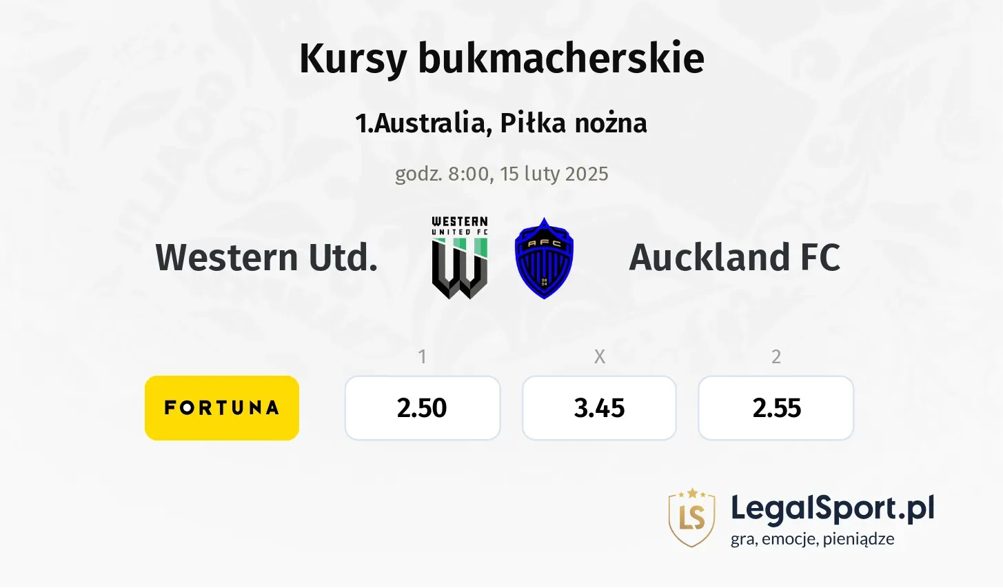 Western Utd. - Auckland FC promocje bonusy na mecz