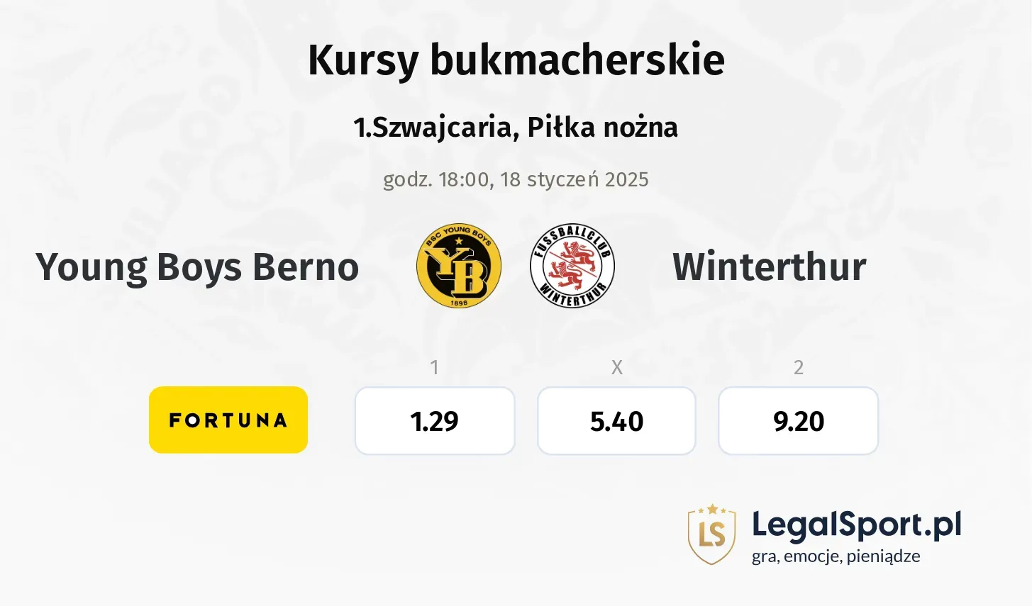 Young Boys Berno - Winterthur promocje bonusy na mecz