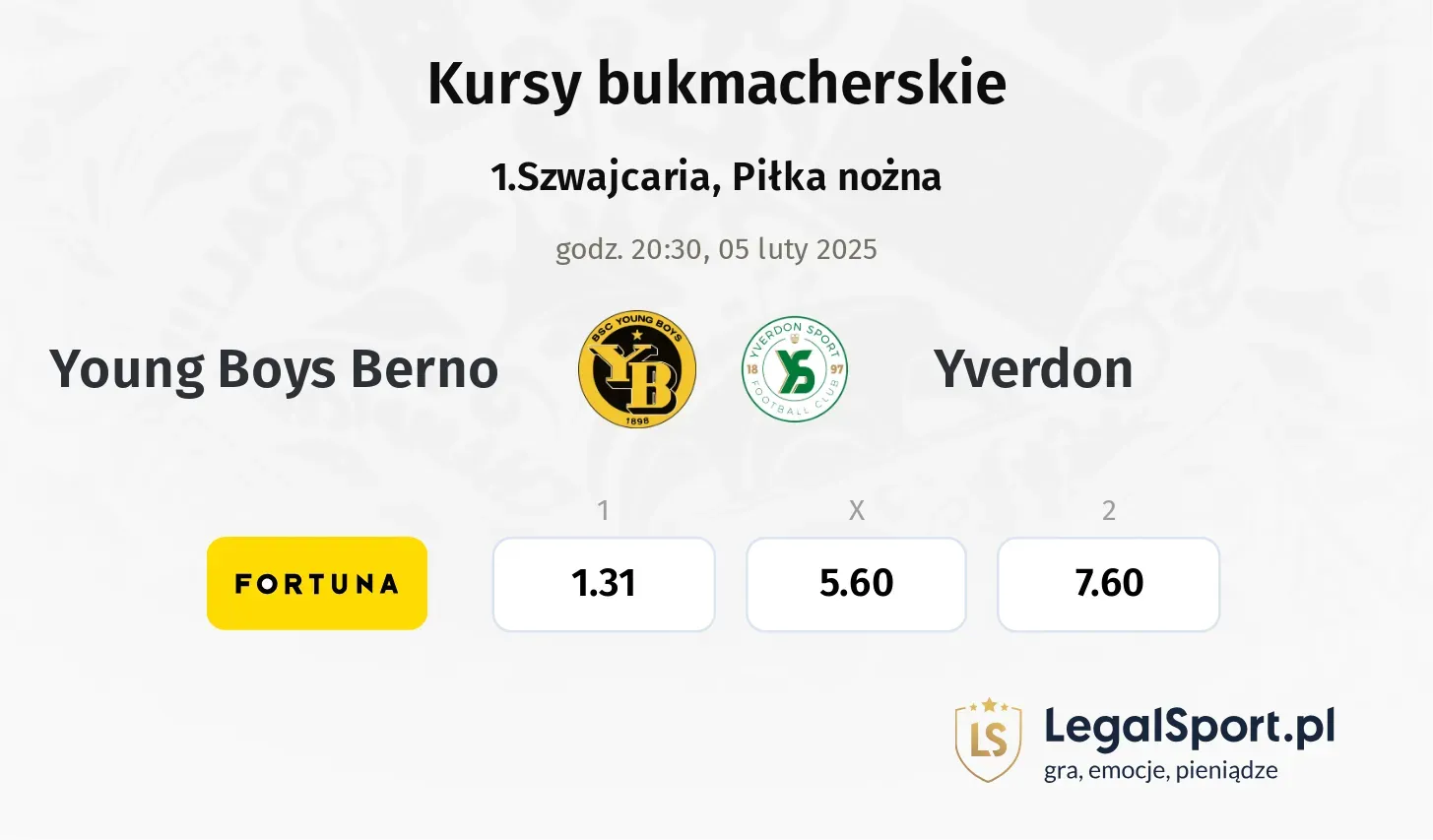 Young Boys Berno - Yverdon promocje bonusy na mecz