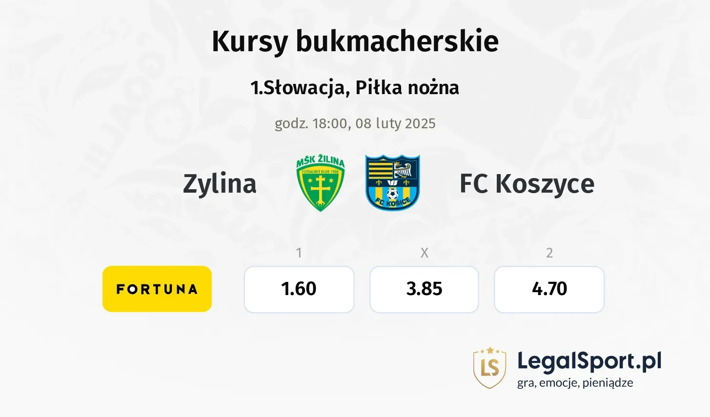 Zylina - FC Koszyce promocje bonusy na mecz