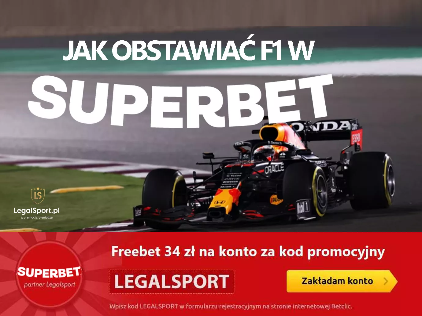 Jak obstawiać wyścigi F1 w Superbet + kod LEGALSPORT
