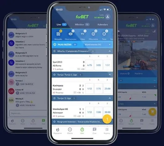 Aplikacja mobilna forBET: + W pełni darmowe usługi dla graczy+ Łatwy dostęp do kuponów i wygranych+ Szybki podgląd zakładów online