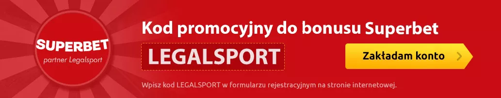 Kod LEGALSPORT do pakietu powitalnego w Superbet online