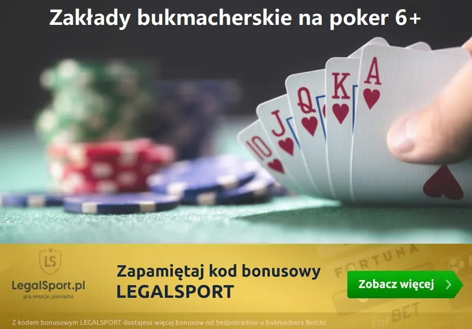 Zakłady bukmacherskie na grę karcianą Poker 6 Plus