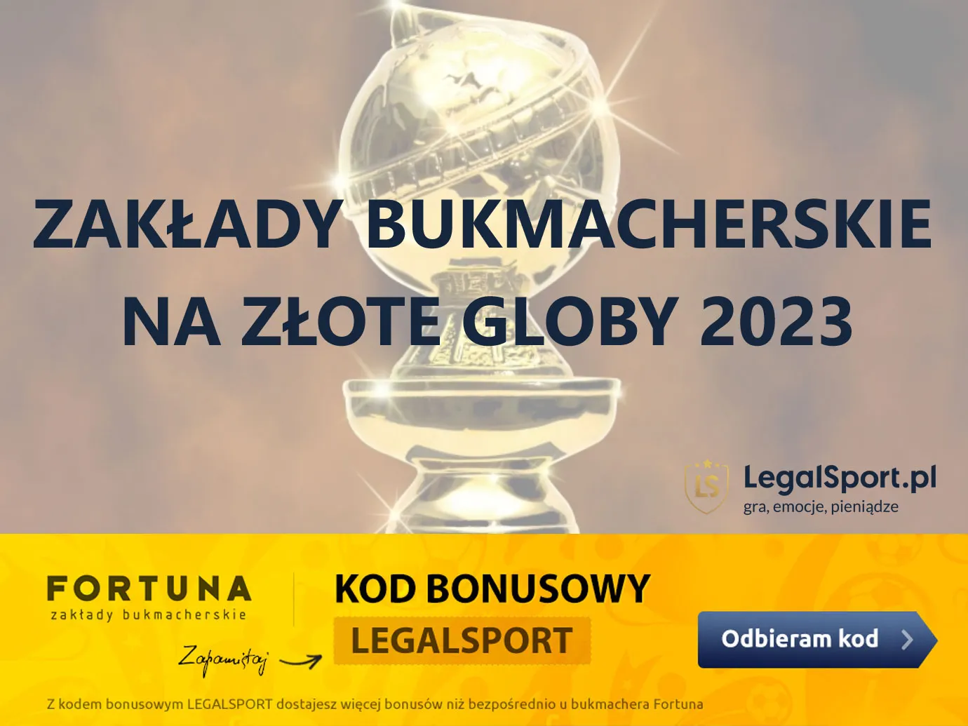 Złote Globy 2024 – zakłady bukmacherskie