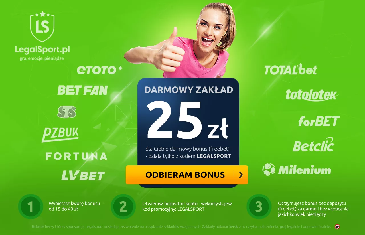 Bez depozytu zagrasz u bukmachera który daje freebet